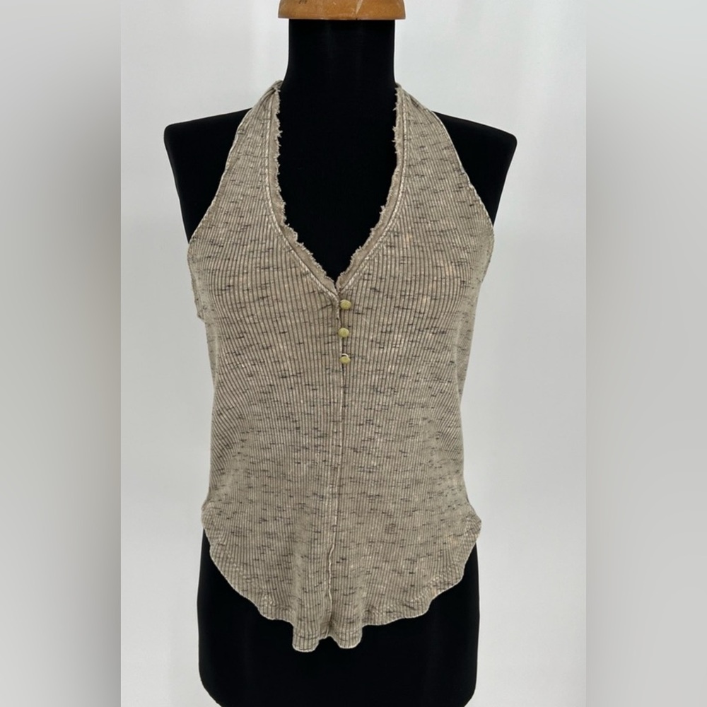 Anthropologie Pilcro Henley Moss Halter Top Women’s - Picture 4 of 15